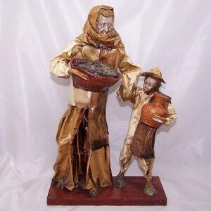 VTG Papier-mâché,  Mexican folk art sculptures, "peasant figures"